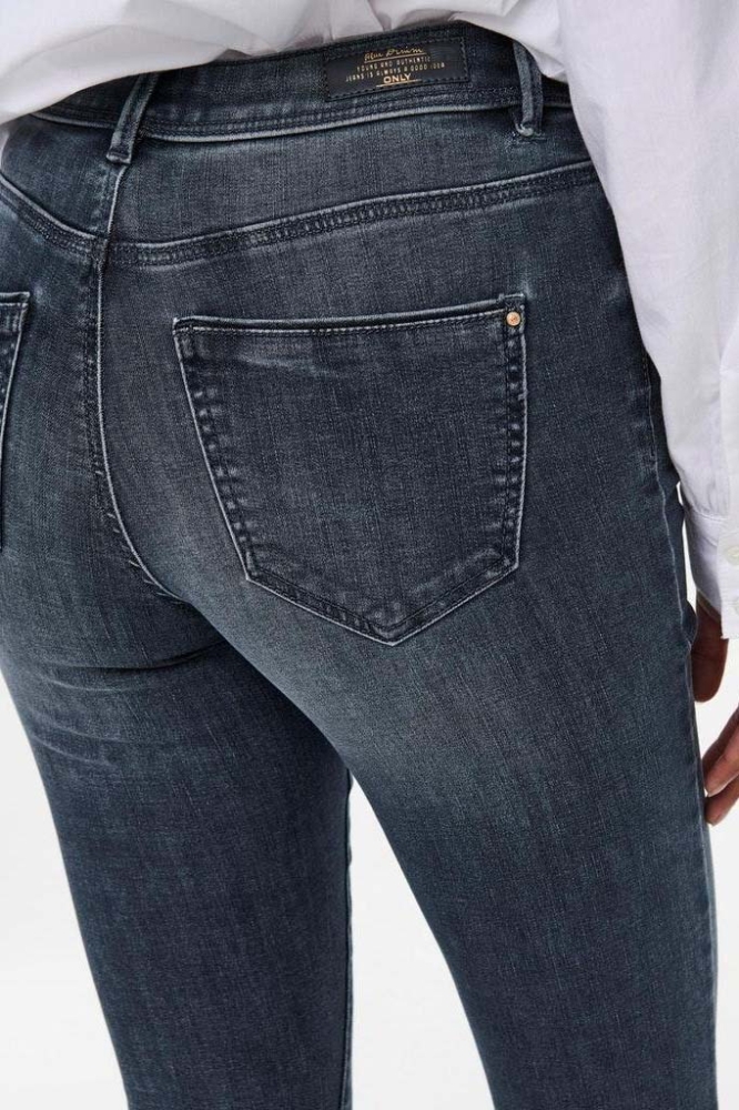 ONLWAUW LIFE MID SK DNM BJ777 NOOS 15233288 BLUE BLACK DENIM